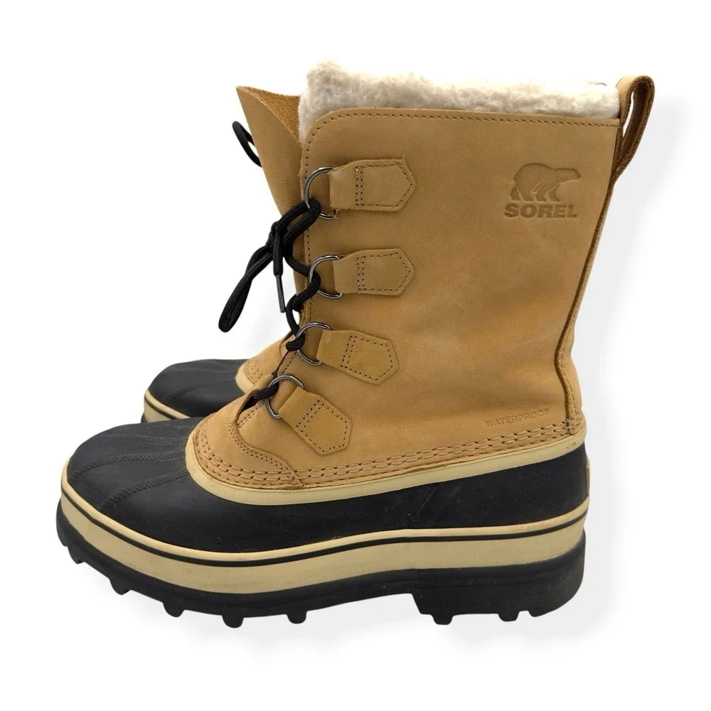 SOREL Caribou Men's Waterproof Snow Boots Winter Insulated Boot Men's Size 9